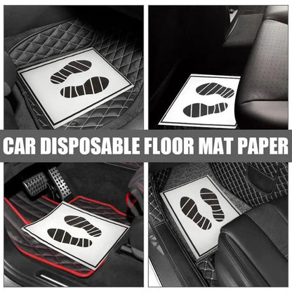 25/50pcs Disposable Car Paper Foot Mats