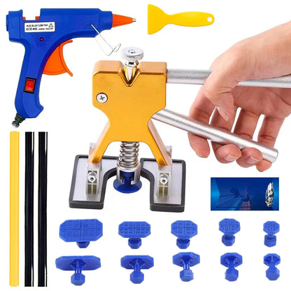 Paintless Dent Repair Kit – Suction Cup Dent Puller with Glue Tabs for Auto Body
