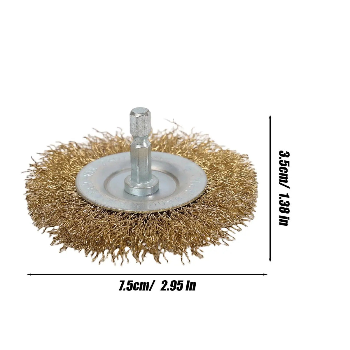 Polish Steel Wire Brush Hexagonal Handle Electric Rust Removal Brush High-speed Rotation Welding Point Polishing Tool Accessory