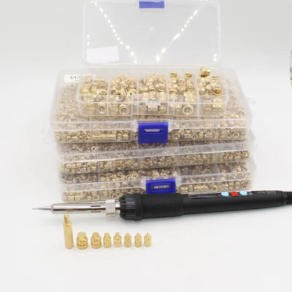 Screw Thread Hot Insert M2/2.5/3/4/5/6/8 Brass Knurled Nut Implant Machine