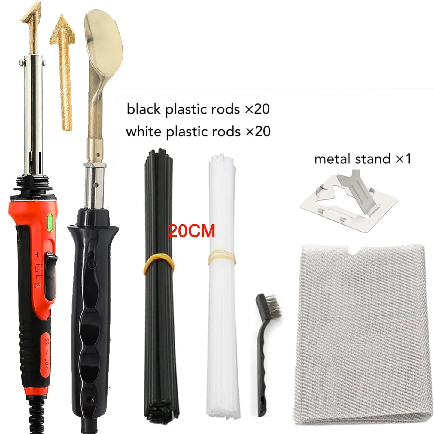 Car Bumper Repair Soldering Iron Tool 50W/100W, Adjustable Temperature Welding Rework Station