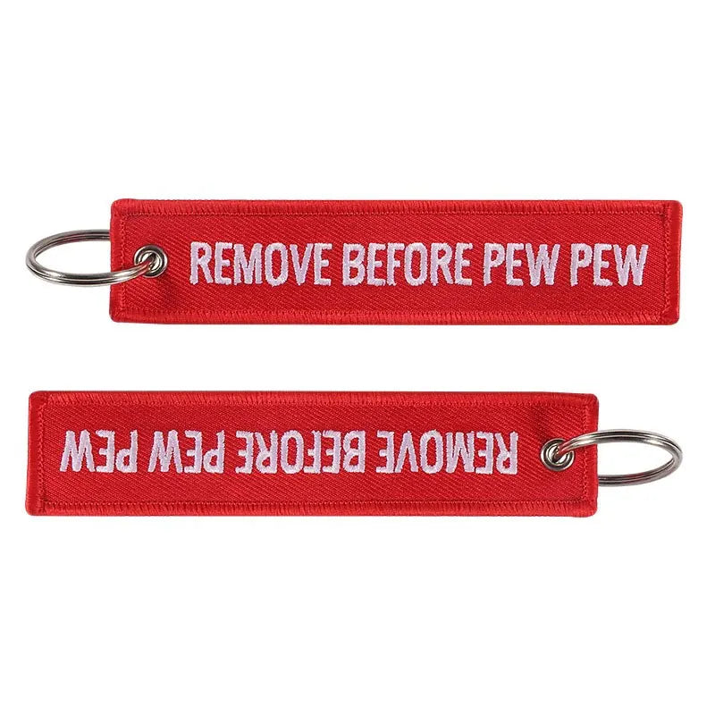Embroided Keychain - Remove Before Flight