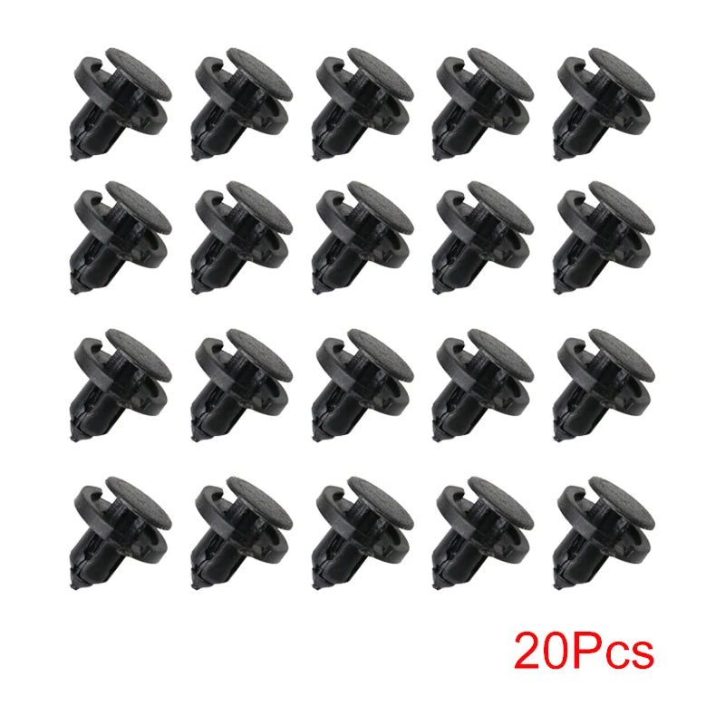 Push Retainer  10/20/50pcs 8mm, Auto Fastener Clip,Car Bumper Door Trim Panel Universal Kit