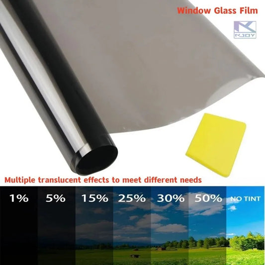 Car Window Tint Film – VLT Black Solar & UV Protection Roll, 3m x 50cm