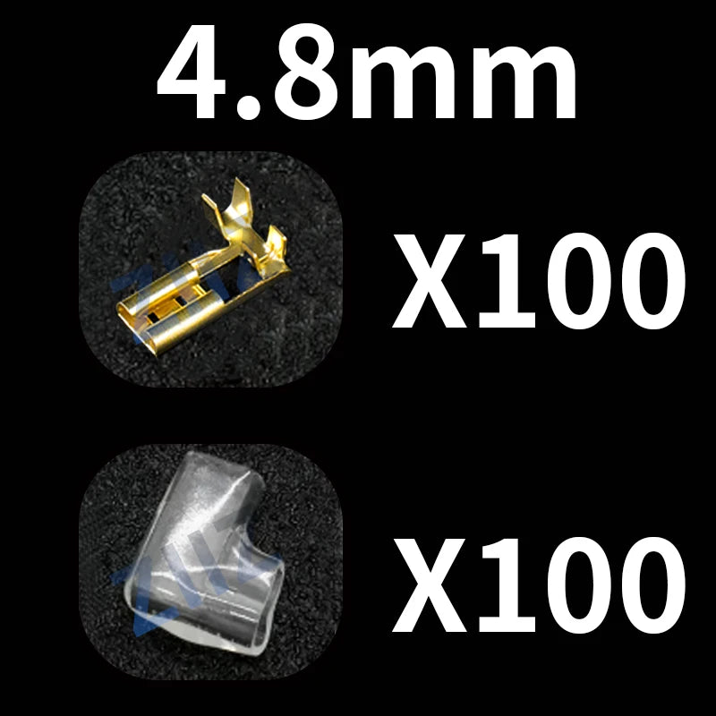 Flag & Right Angle Crimp Terminal Connector Set