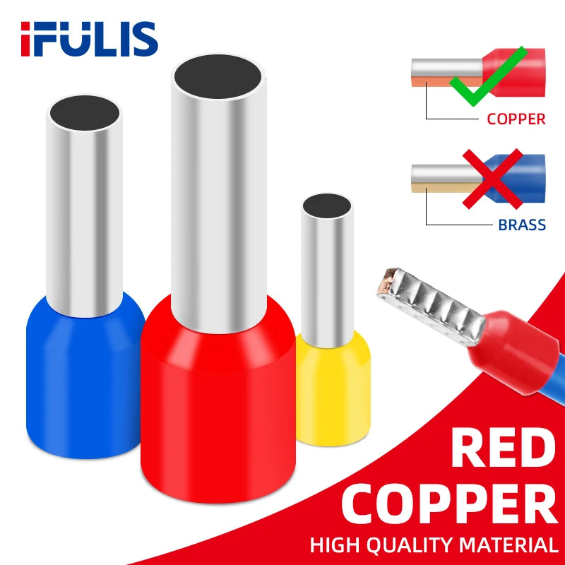 Insulated Wire Ferrule Terminal Assortment (Multi-Gauge)