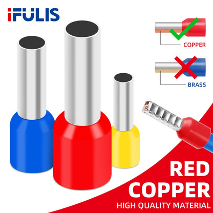 Insulated Wire Ferrule Terminal Assortment (Multi-Gauge)