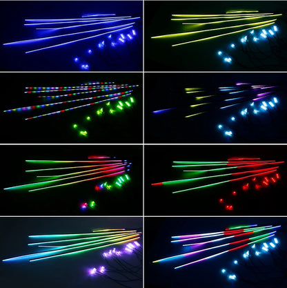 Car Ambient Interior lighting 6/10/14/18pc Led Car Ambient Lights RGB 213 64 Color