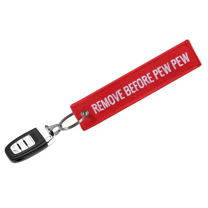 Embroided Keychain - Remove Before Flight