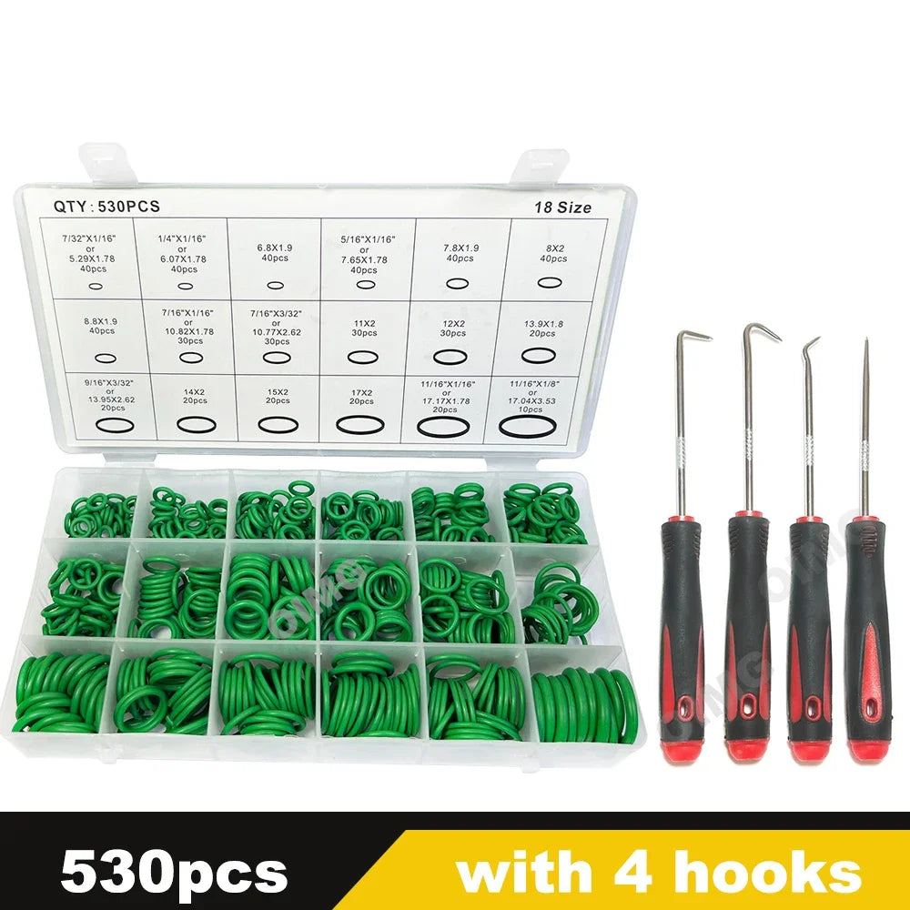 O-ring Set, Rubber Gaskets, Seal Ring for Air Condition 18 Sizes