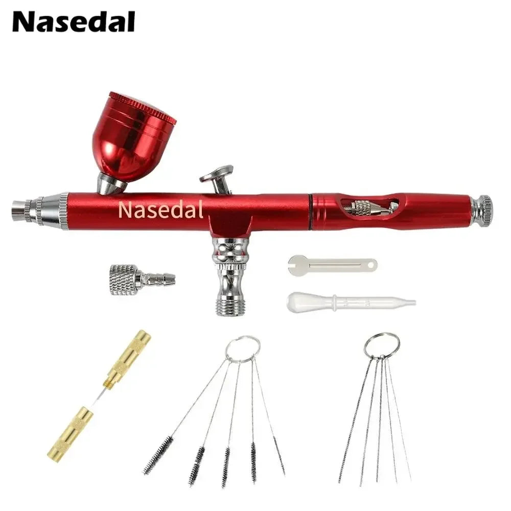 Dual-Action Airbrush Gun 0.3mm – Gravity Feed Spray Gun for Custom Paint & Detail Work