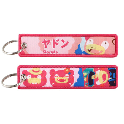 Embrioded Keychain - Pokemon Anime, Pikachu,Squirtle, Eevee, Snorlax, Bulbasaur and more