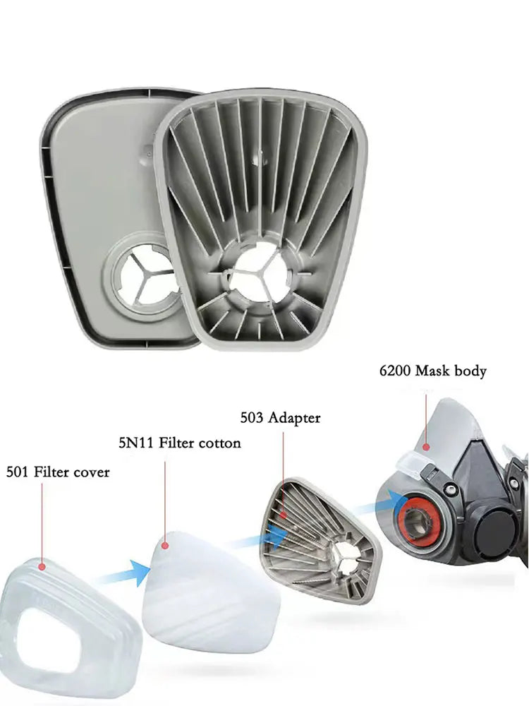 6200 Respirator Mask Kit with Filters & Goggles – Complete Spray Paint Safety Set