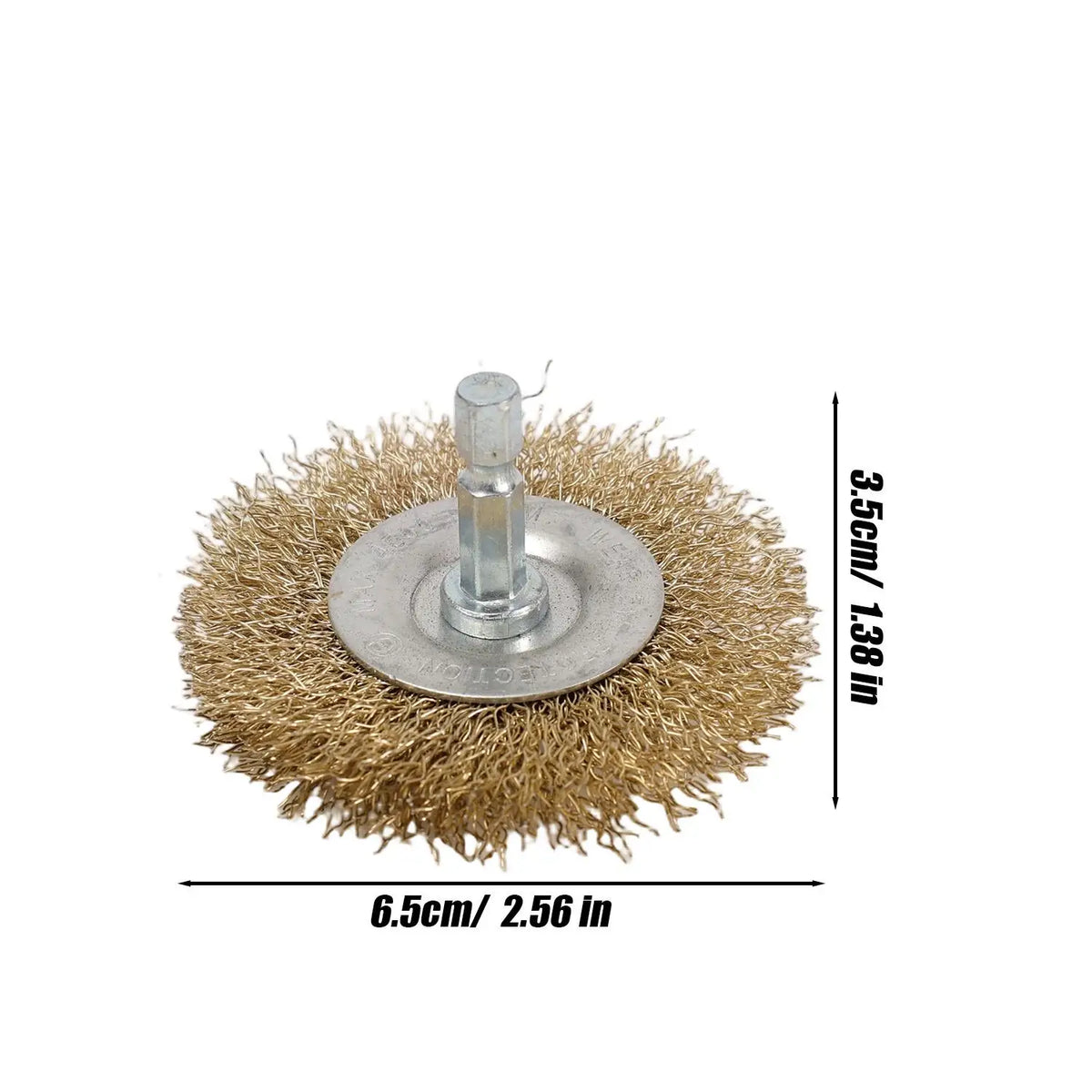 Polish Steel Wire Brush Hexagonal Handle Electric Rust Removal Brush High-speed Rotation Welding Point Polishing Tool Accessory