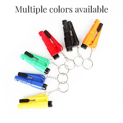 3-in-1 Car Safety Hammer & Seatbelt Cutter – Window Breaker Escape Tool with Whistle