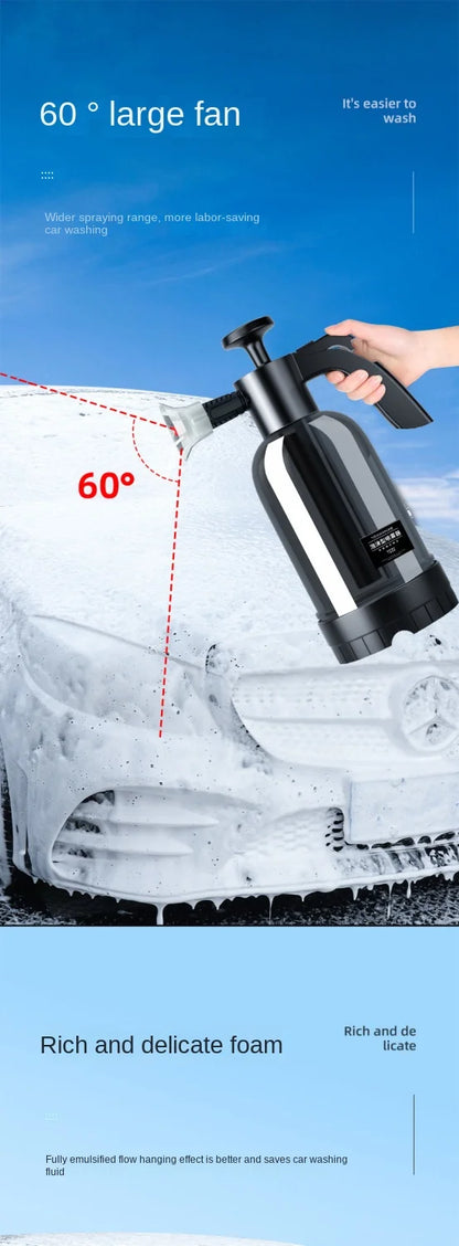 2L Snow Foam Cannon – Hand Pump Foam Sprayer for Car Wash
