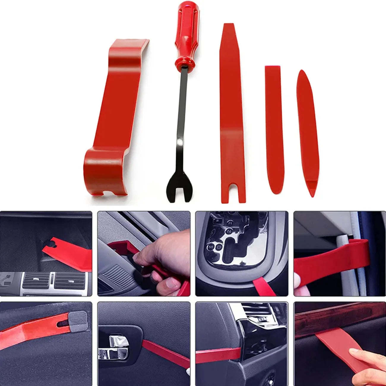 Pry Tool Kit - Car Interior Removal Kit, Easy To Pry Fasteners ,Door Clips And More