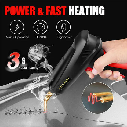 2-in-1 Plastic Welding Kit – Hot Stapler & Soldering Gun for Car Bumper Repair