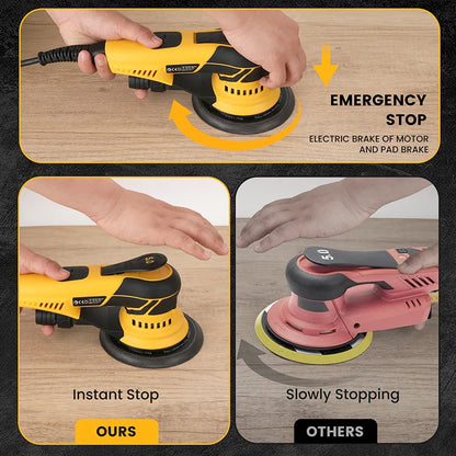 Electric Eccentricity Orbital Sander 150mm/6-Inch (MIRKA DEROS 5.0 Clone)