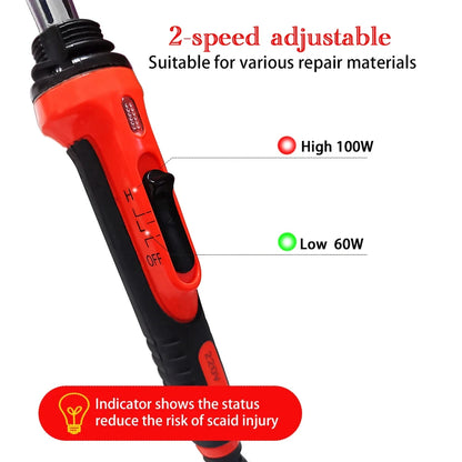 Plastic Bumper Repair Soldering Iron Kit – Hot Staple Welder for Auto Body & Trim