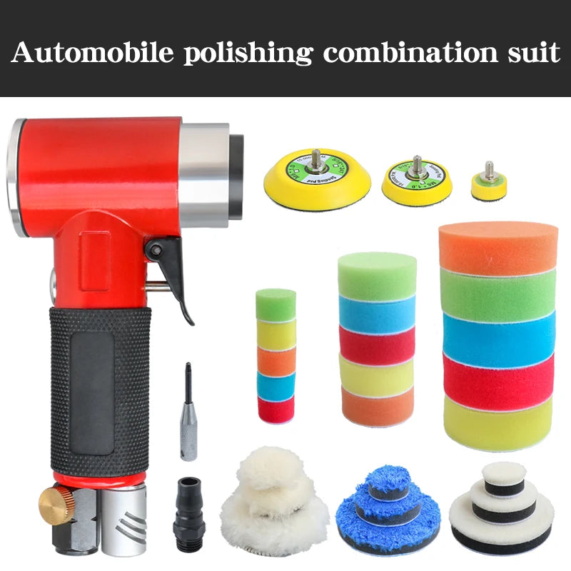 Pneumatic Orbit Air Sander 90° also Polishing and Grinding, 1, 2 and 3inch Sanding Pad