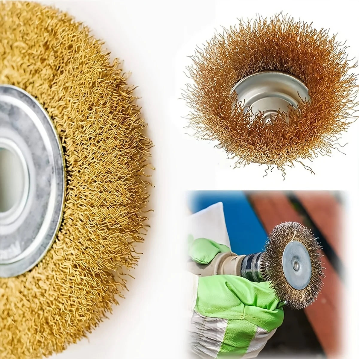 Wire Wheel Brush, Cup Brush for Drill Set 3-10 Pack, 1/4 Inch