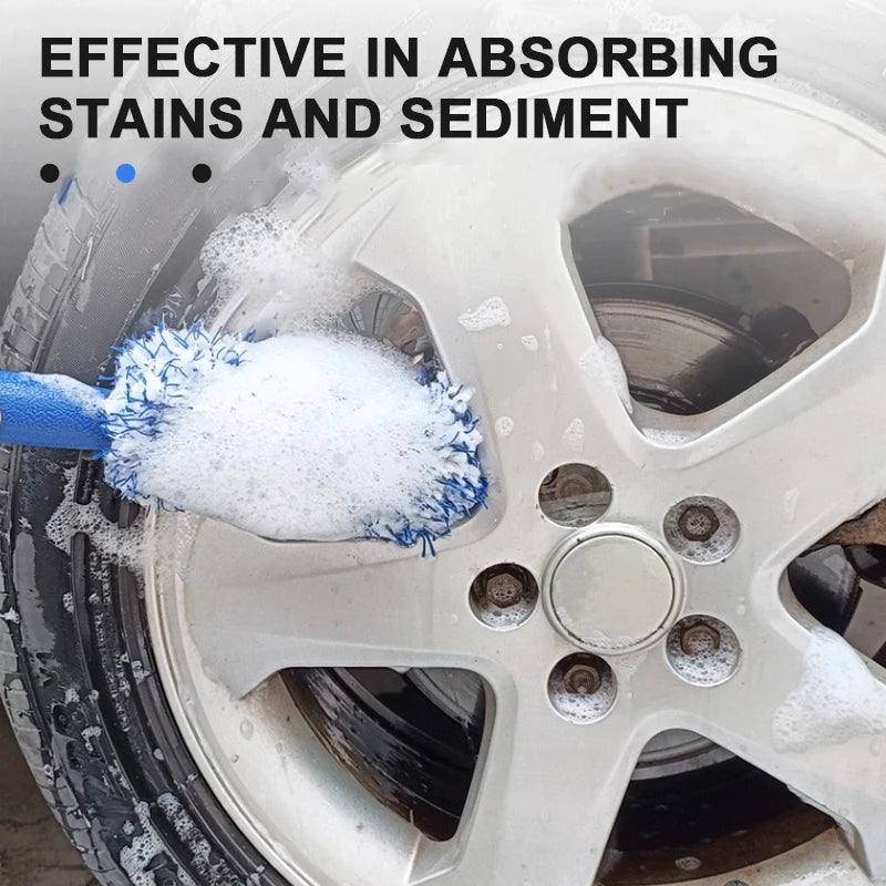 SEAMETAL Wheel & Rim Cleaning Brush – Detailing Brush for Wheels & Spokes
