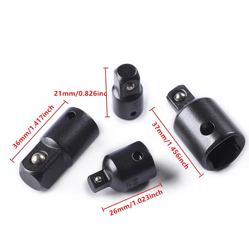 Impact Socket Adapter Set – Turn Your Drill Into a High-Speed Nut Driver, 1/4" Hex