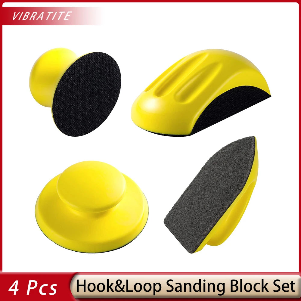 Sanding Blocks 4PCS Hook and Loop