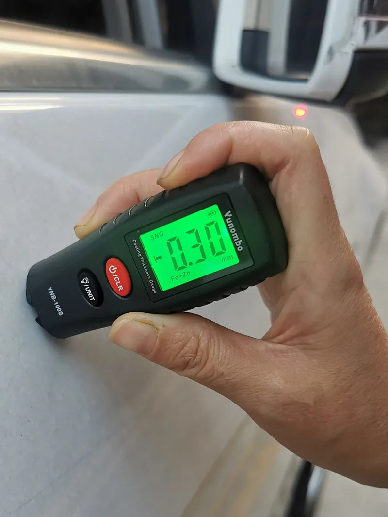Digital Paint Thickness Gauge – Backlit LCD Coating Thickness Meter for Car Bodywork