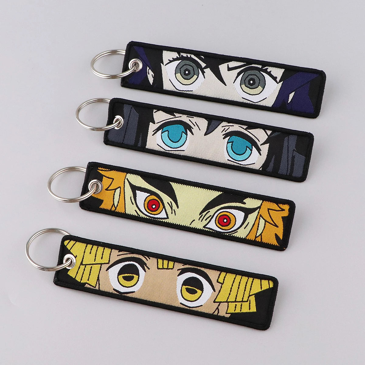 Embroided Keychain - Demon Slayer, Tanjiro Kamado, Kyōjurō Rengoku, Muichiro Tokito, Inosuke Hashibira and more