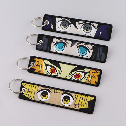 Embroided Keychain - Demon Slayer, Tanjiro Kamado, Kyōjurō Rengoku, Muichiro Tokito, Inosuke Hashibira and more