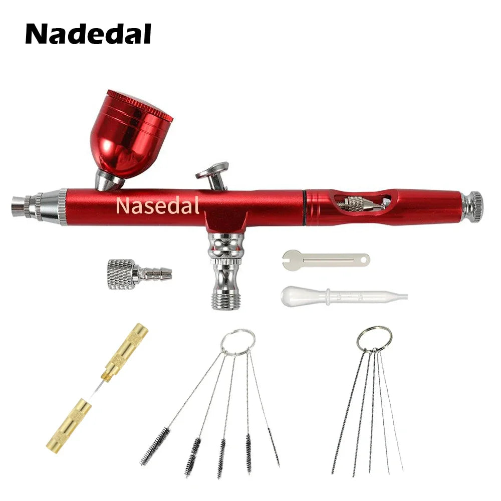 Dual-Action Airbrush Gun 0.3mm – Gravity Feed Spray Gun for Custom Paint & Detail Work