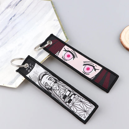 Embroided Keychain - Demon Slayer, Tanjiro Kamado, Kyōjurō Rengoku, Muichiro Tokito, Inosuke Hashibira and more