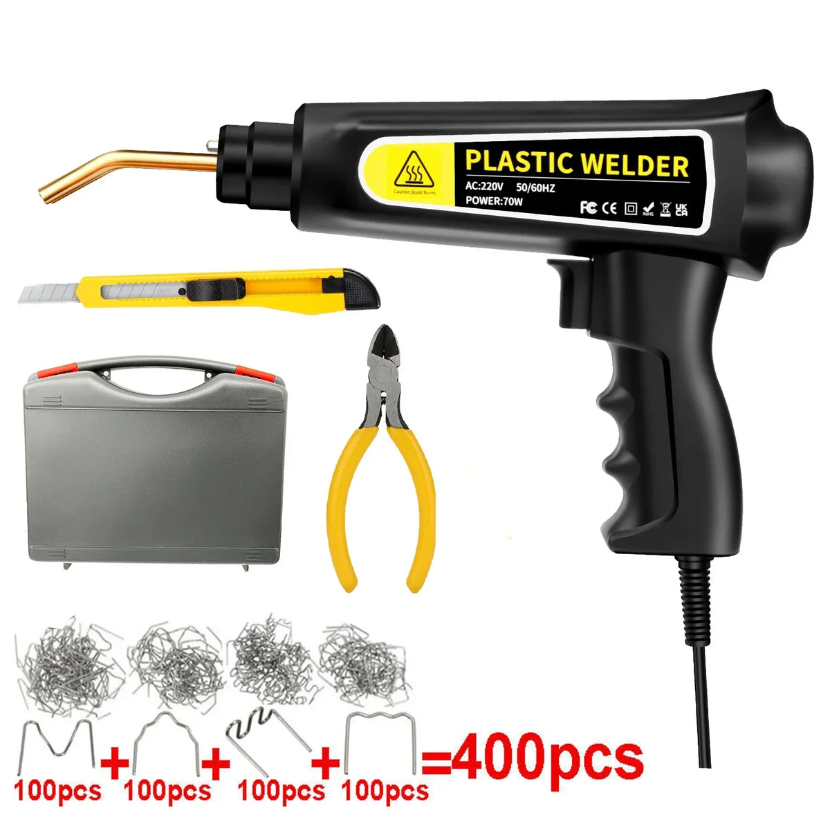 70W Hot Stapler Plastic Welding Machine – Car Bumper Repair Kit