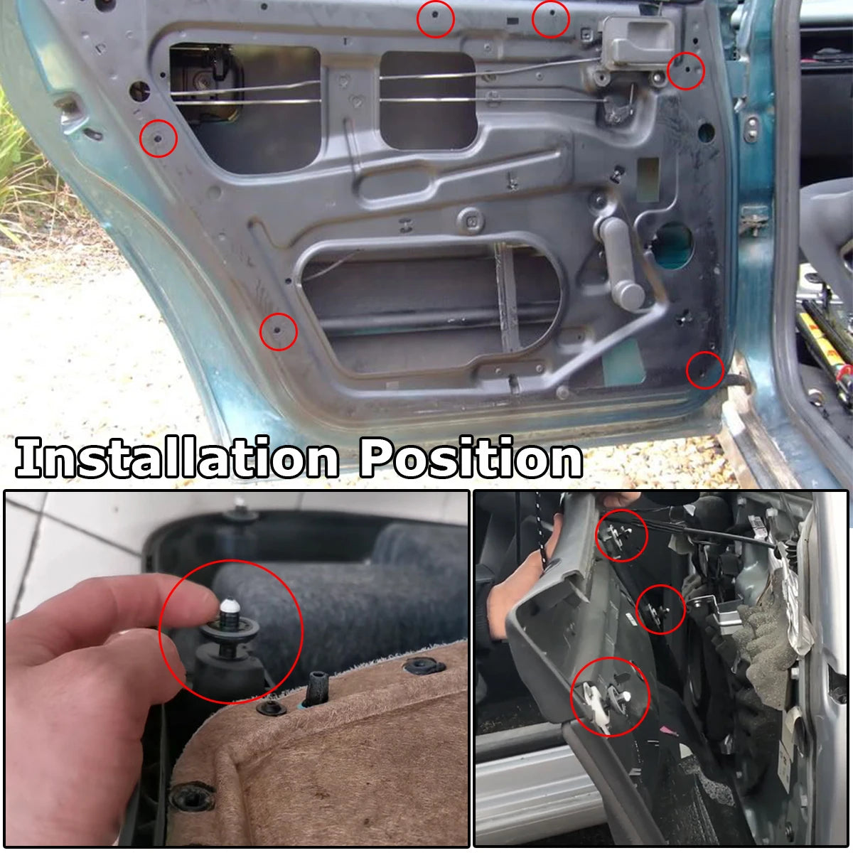 Push Retainers For VAG,VW, Audi, Porsche, Door Panel Card, Interior Trim Clips