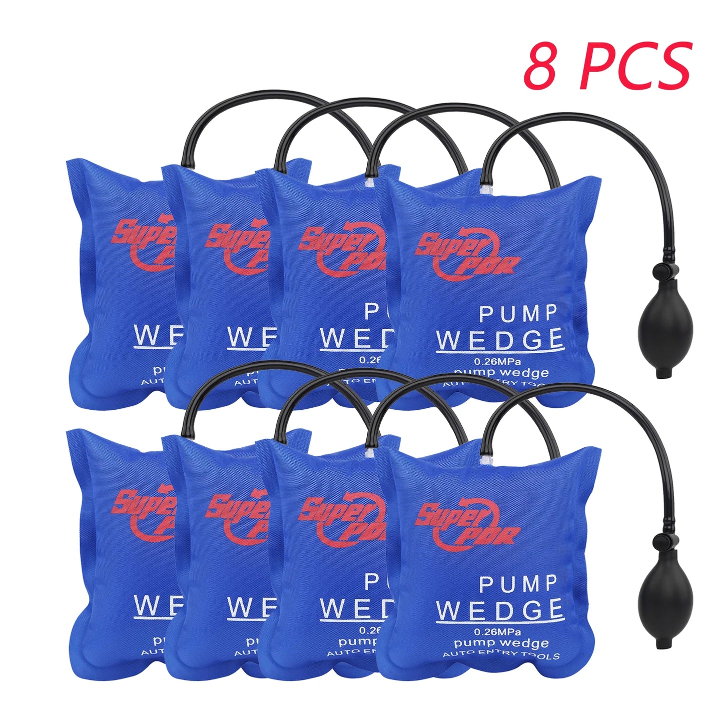 Air Wedge 1/2/4/8pc Super PDR, Airbag Cushioned Hand Pump
