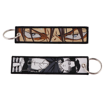 Embroided Keychain - Anime 100 versions, Gensin Impact, Tartaglia, Zhongli, Mavuika, Heavenly Principles and more!