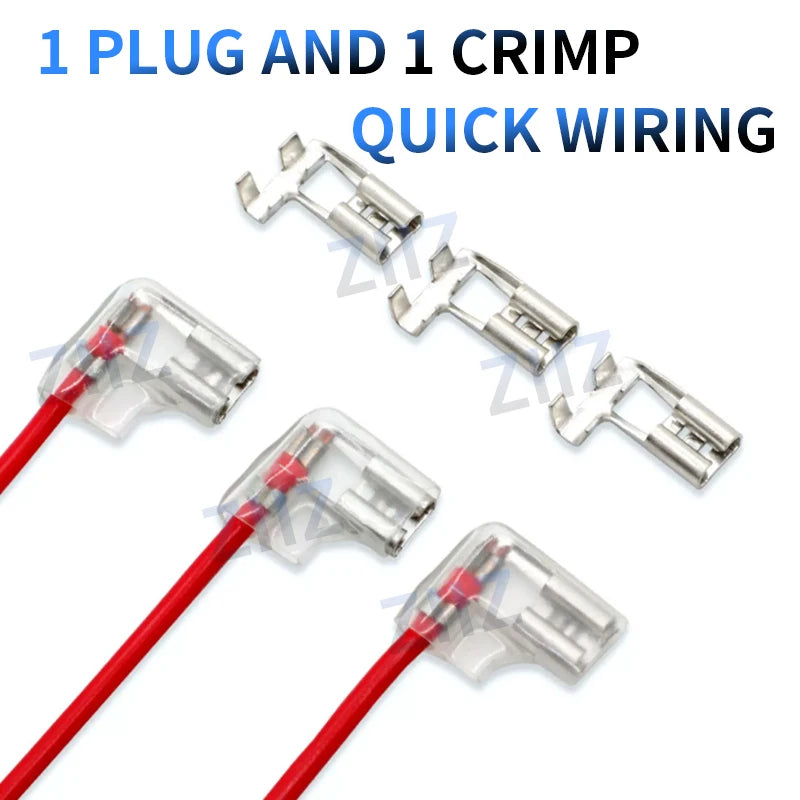 Flag & Right Angle Crimp Terminal Connector Set