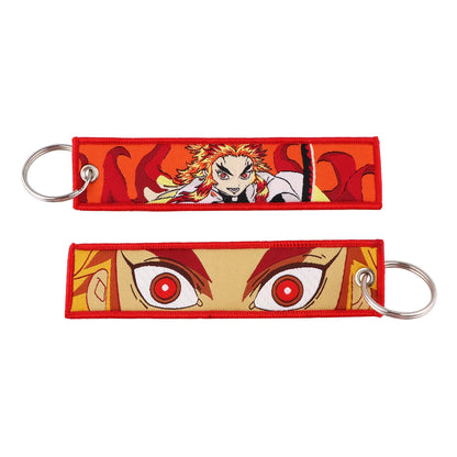 Embroided Keychain - Demon Slayer, Tanjiro Kamado, Kyōjurō Rengoku, Muichiro Tokito, Inosuke Hashibira and more