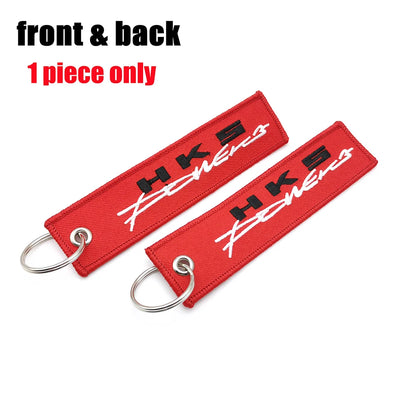 Embroided Keychain - Type R, Eat Sleep Race, HKS, BIRDE, Tein and more!