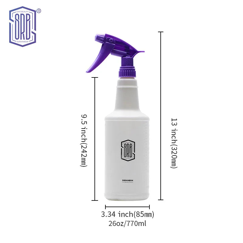 Fine Mist Spray Bottle for Car Detailing – Heavy-Duty HDPE Chemical-Resistant Sprayer