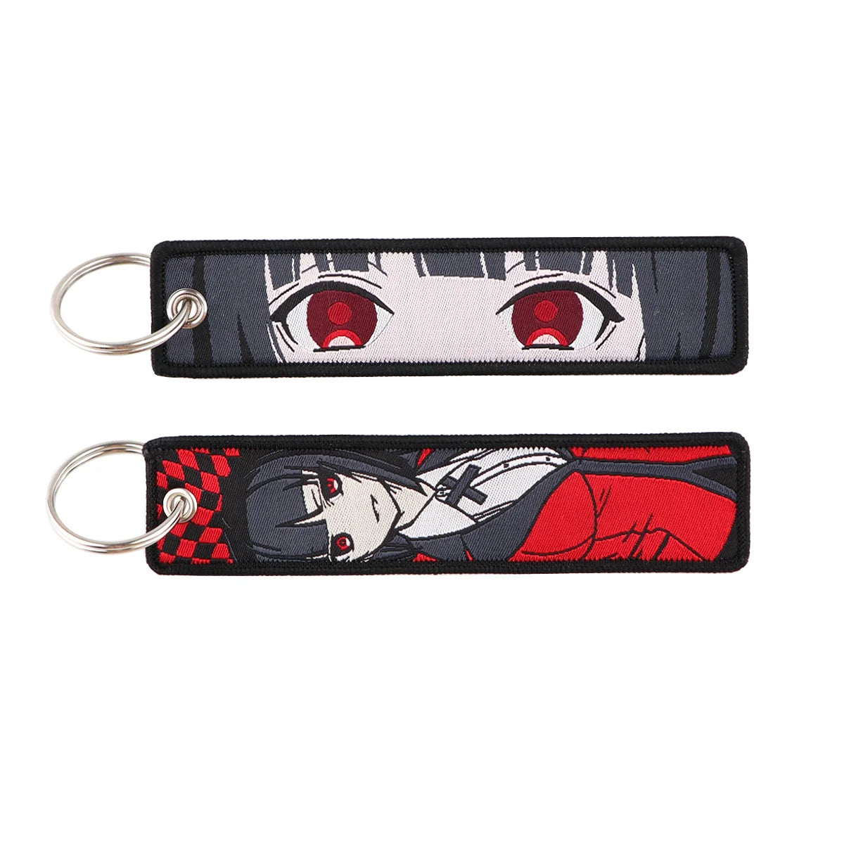 Embroided Keychain - Anime 100 versions, Gensin Impact, Tartaglia, Zhongli, Mavuika, Heavenly Principles and more!