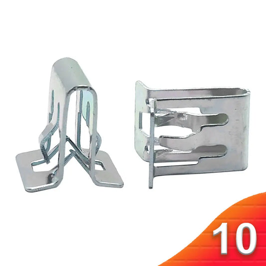 X - 10pcs Metal Retainer Clip Universal Car Dashboards DVD CD Panel Interior Trim Plate Fixed Clip Buckle Auto Fasteners