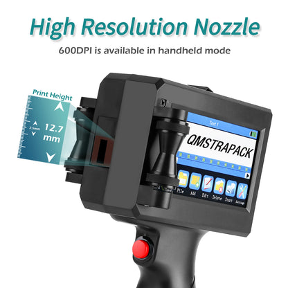Handheld Inkjet Printer Gun for Text QR Barcode Batch Number Logo Date Label