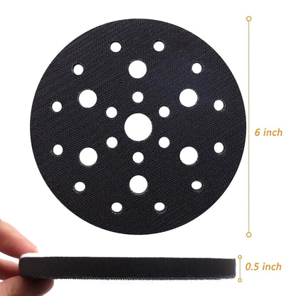 Softpads Hook & Loop 150mm/6Inch 25Hole 5Pcs