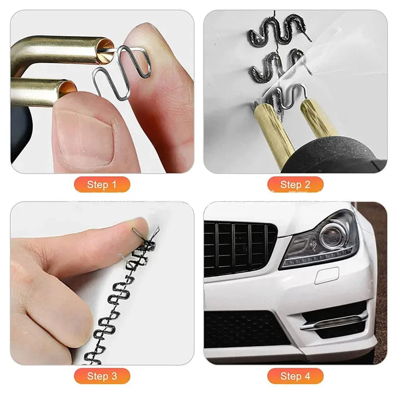 Hot Stapler HotNail 100-600Pcs, Plastic Repair for Bumpers and more