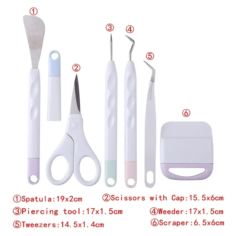 6-Piece Vinyl Weeding & Cutting Tool Set – Wrap, Decal & Craft Kit