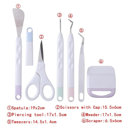 6-Piece Vinyl Weeding & Cutting Tool Set – Wrap, Decal & Craft Kit