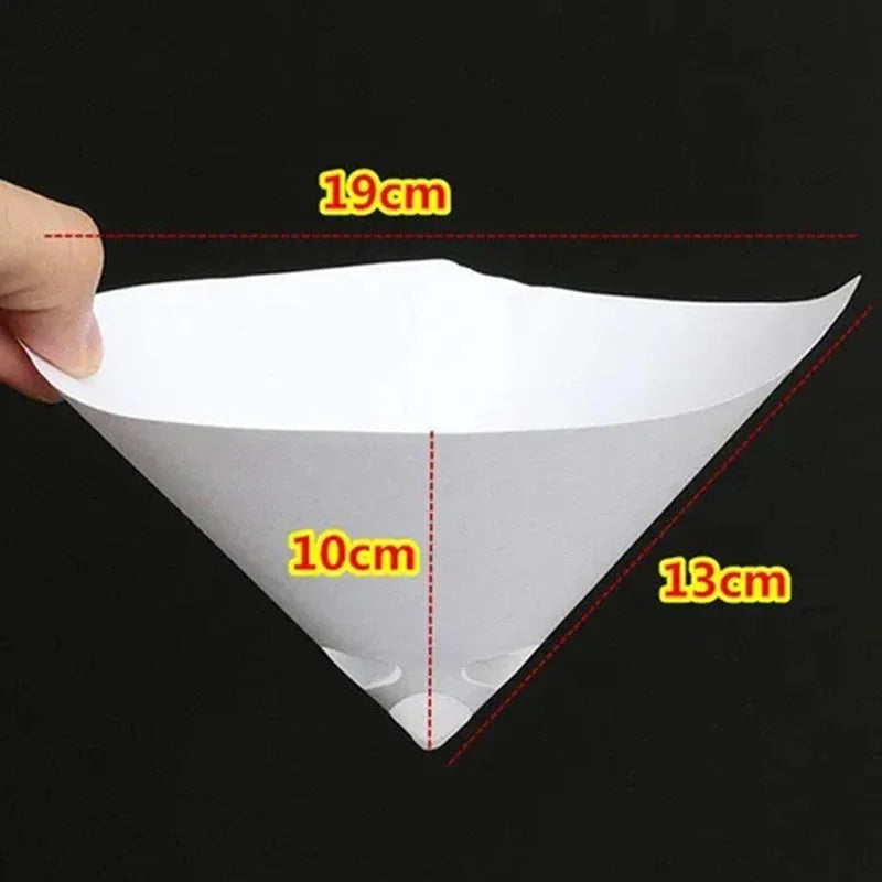 Disposable Paint Straining Funnel Filters – Conical Nylon Mesh for Spray Guns